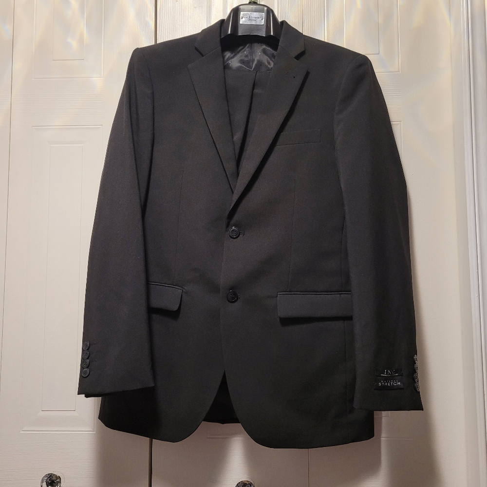 Black blazer and pant suit set straight fit